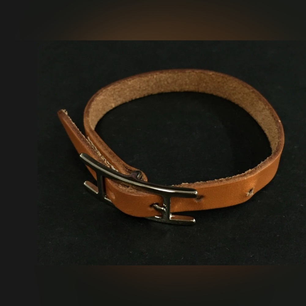 💫Hermes Brown Leather Behapi Bracelet 💫